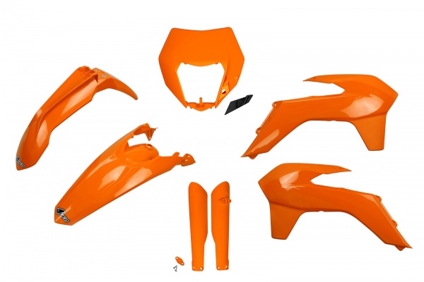 Full Plastic Kit orange for Ktm EXC 125 - EXC 200 - EXC 250 - EXC-F 250 - EXC 300 - EXC-F 350 - EXC-F 450 - EXC-F 500 - XC-W...